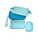 Ételtároló doboz, 5 részes, kék