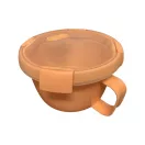 Ételtároló doboz, kerek, 0,9 literes, narancssárga