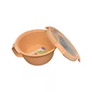 Ételtároló doboz, kerek, 0,9 literes, narancssárga