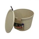 Kerek tároló doboz fedéllel