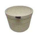 Kerek tároló doboz fedéllel