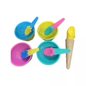 Jégkrém tálaló szett 9 db-os