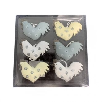 Akasztós kakas 6 db-os szett