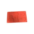 Szilikon csokiforma - nyuszi és tojás