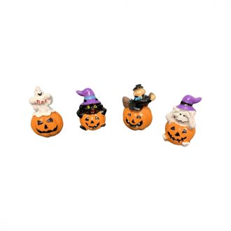 Halloween tök szett 4 db-os - szellemek és boszorkányok