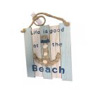 Dekoráció fából akasztós BEACH