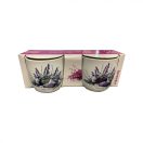 Bögre szett, 2 db-os - levendula mintával 360 ml