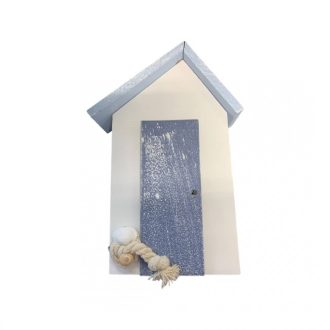 Dekoráció fa tengerparti kisház 28 cm Marine