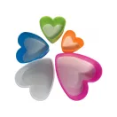 Szív alakú sütikiszúró - műanyag, színes