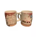 Porcelán bögre - Valentin, Macis, 300 ml