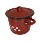 Hagyományos színes zománc edény 2 L - fazék