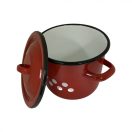 Hagyományos színes zománc edény 2 L - fazék