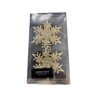 Karácsonyfa dísz, csillag, arany, 2 db-os