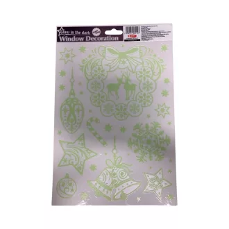 Karácsonyi ablak matrica