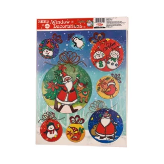 Karácsonyi ablak matrica, 30x42 cm