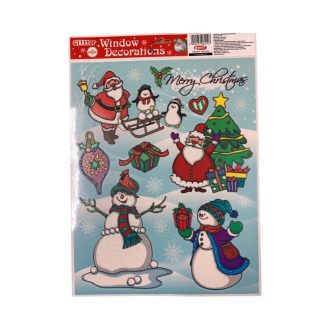 Karácsonyi ablak matrica, 30x42 cm