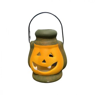 Halloween mécsestartó tök viharlámpa - kicsi