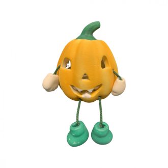 Halloween mécsestartó tök - kezes, lábas