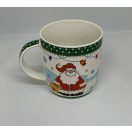 Karácsonyi bögre fém perselyben