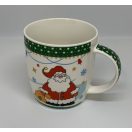 Karácsonyi bögre fém perselyben