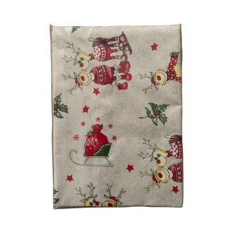 Karácsonyi abrosz rénszarvas mintás 180*140 cm