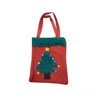 Karácsonyi táska - filc - karácsonyfával