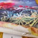 Karácsonyi fények párnahuzat Piros lámpás 40x40 cm