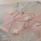 Karácsonyi fények párnahuzat Piros lámpás 40x40 cm