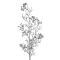 Dekoratív téli gally 28 Ezüst 73 cm