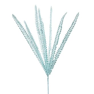 Dekoratív téli gally 34 Türkiz 10x16 cm