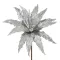 Dekoratív karácsonyi virág 52b Ezüst 32 cm