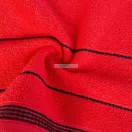 Mira csíkos törölköző Piros 50x90 cm