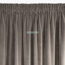 Kristi bársony sötétítő függöny Sötétbarna 140x270 cm
