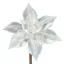 Dombornyomott karácsonyi virág Ezüst 20 cm