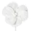 Dekoratív karácsonyi virág 74 Fehér 15 cm