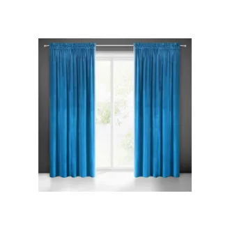   Samanta bársony sötétítő függöny Gránátkék 140x270 cm