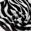 Zebra mintás jacquard törölköző Fehér/fekete 70x140 cm