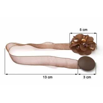 Különleges függönyelkötő mágnes 27 Barna