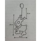 Rénszarvas világító ablakdísz