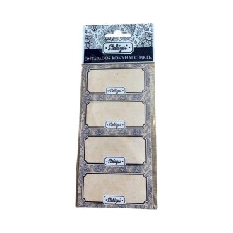 Öntapadós konyhai címkék - stelázsi kék