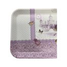 Tálca - levendulás - kastéllyal 31x19,5x2,5 cm