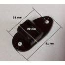 Műanyag redőny gurtni bevezető (mini) - fehér