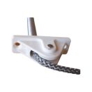 Redőny zsinór bevezető (mini műanyag)  fehér