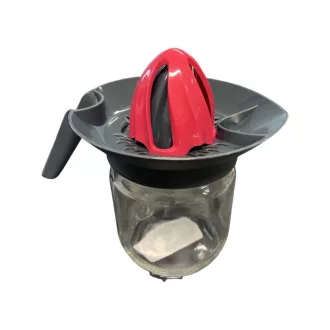 Citromfacsaró üveggel - szürke, pink