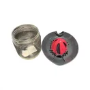 Citromfacsaró üveggel - szürke, pink