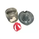 Citromfacsaró üveggel - szürke, pink