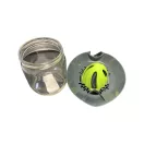 Citromfacsaró üveggel - szürke, zöld