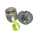 Citromfacsaró üveggel - szürke, zöld