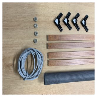 10x25 mm-es, alumínium keretes szúnyogháló szett