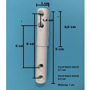 Szúnyogháló forgó zsanér - műanyag